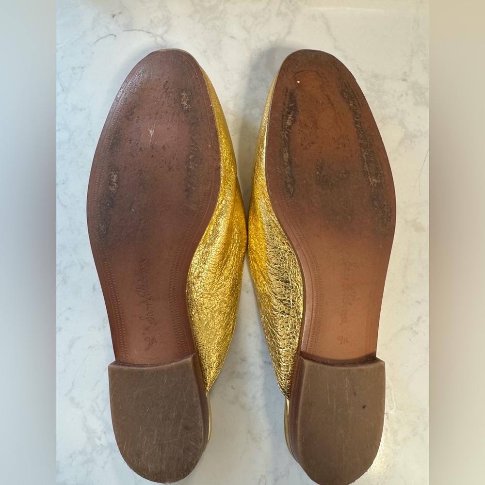 Sam Edelman Metallic Gold Loafers - Picture 4 of 4
